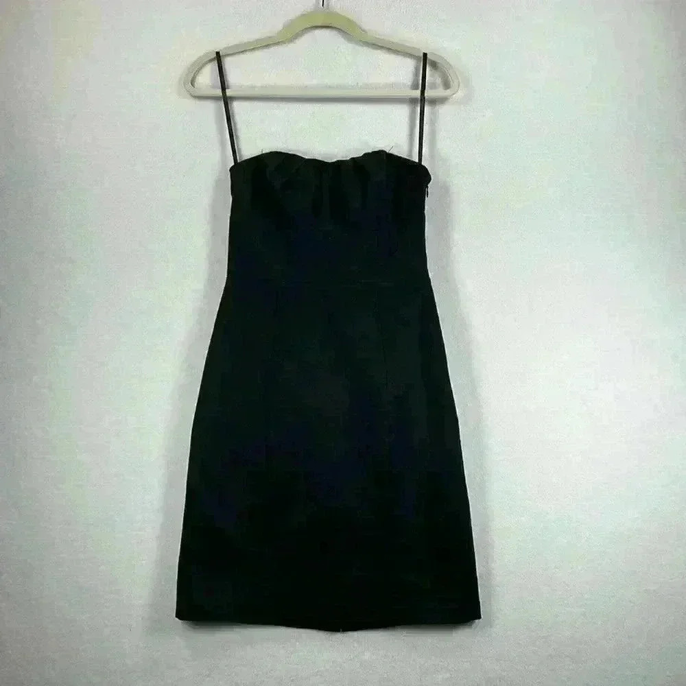 The Limited Women’s Strapless Sheath Mini Dress Size 4 Black Form-fitting Party